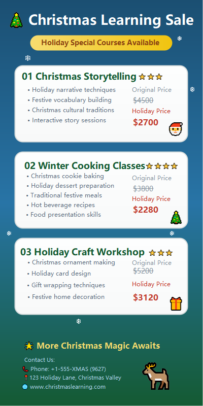 Christmas Learning Sale: Holiday Special Courses