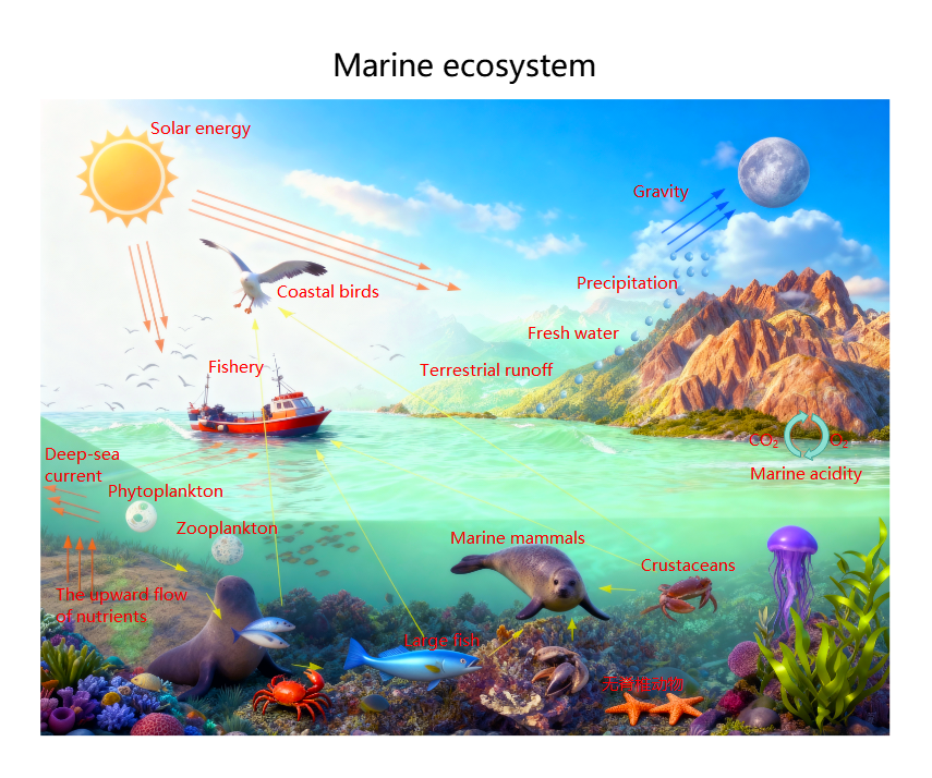 Marine Ecosystem Illustration | EdrawMax Templates