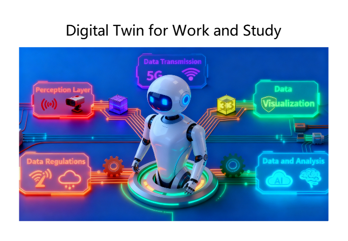 AI Robot with Data Analysis & Visualization Concept