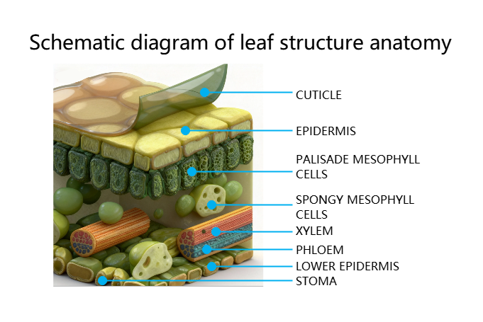 Leaf Anatomy: Detailed Cross-Section