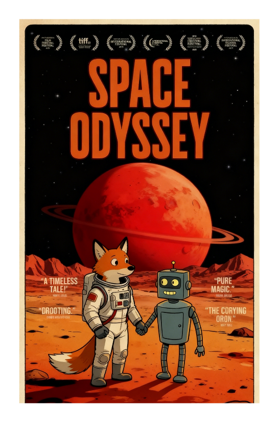 Space Odyssey Cartoon Parody