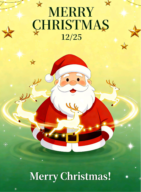 Merry Christmas 12/25 with Santa