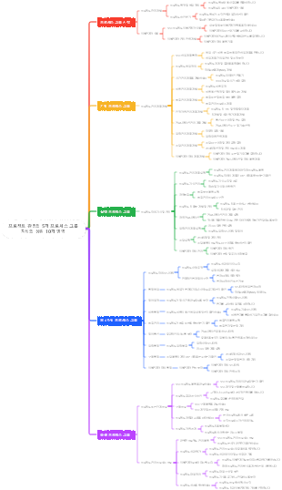 프로젝트 관리의 5개 프로세스 그룹과 10개 지식 영역