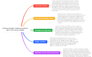 What are the reasons behind people’s behavioral patterns