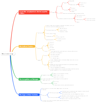 Blood mind map