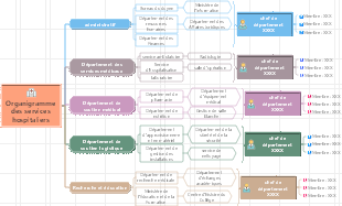Organigramme des services hospitaliers