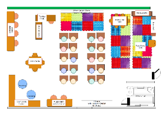 Classroom Floor Plan for Kindergarten