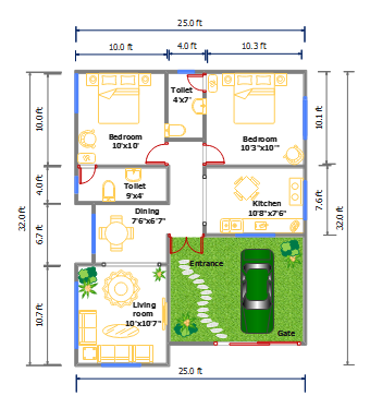 Modern Residential Floor Plan