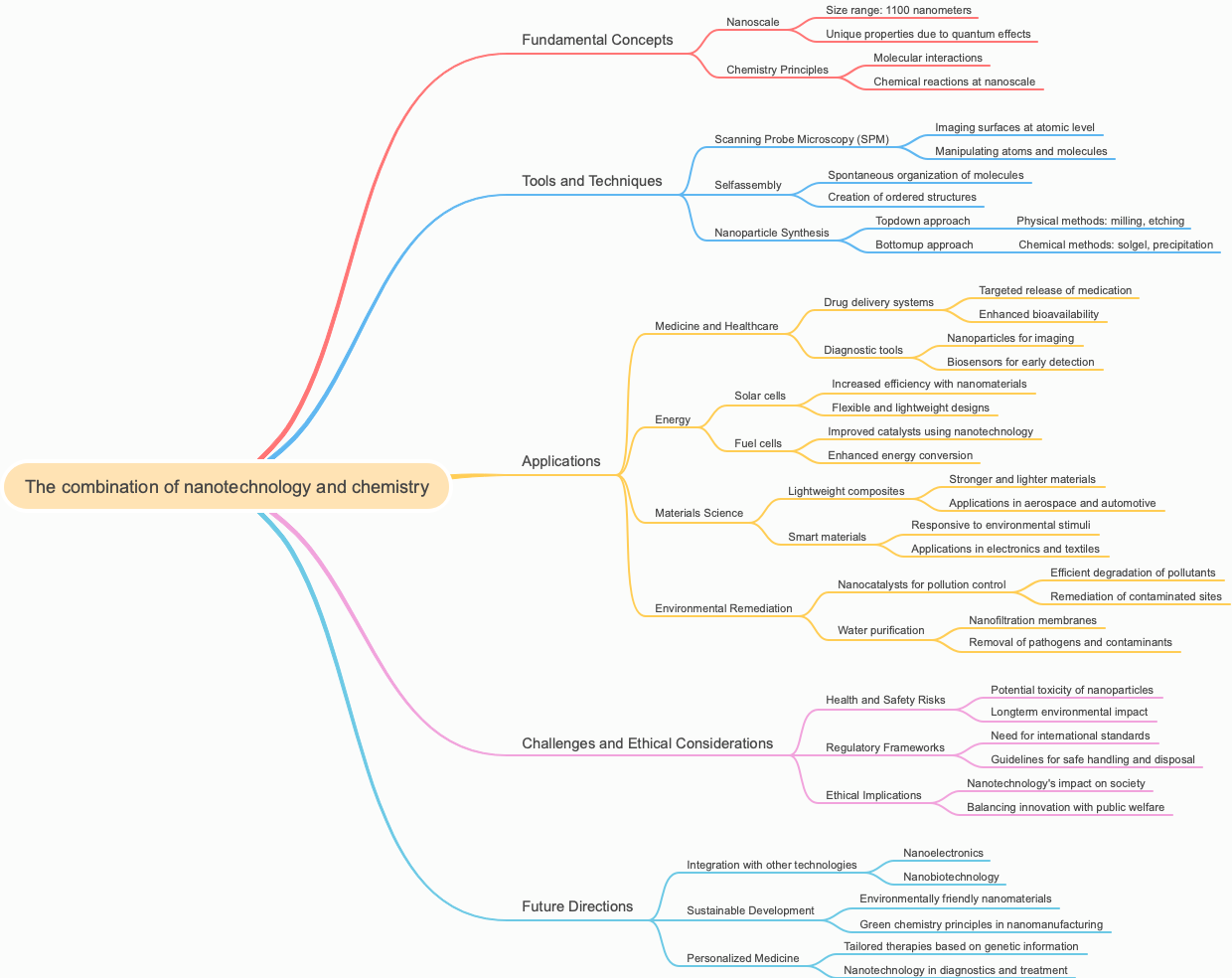 The combination of nanotechnology and chemistry