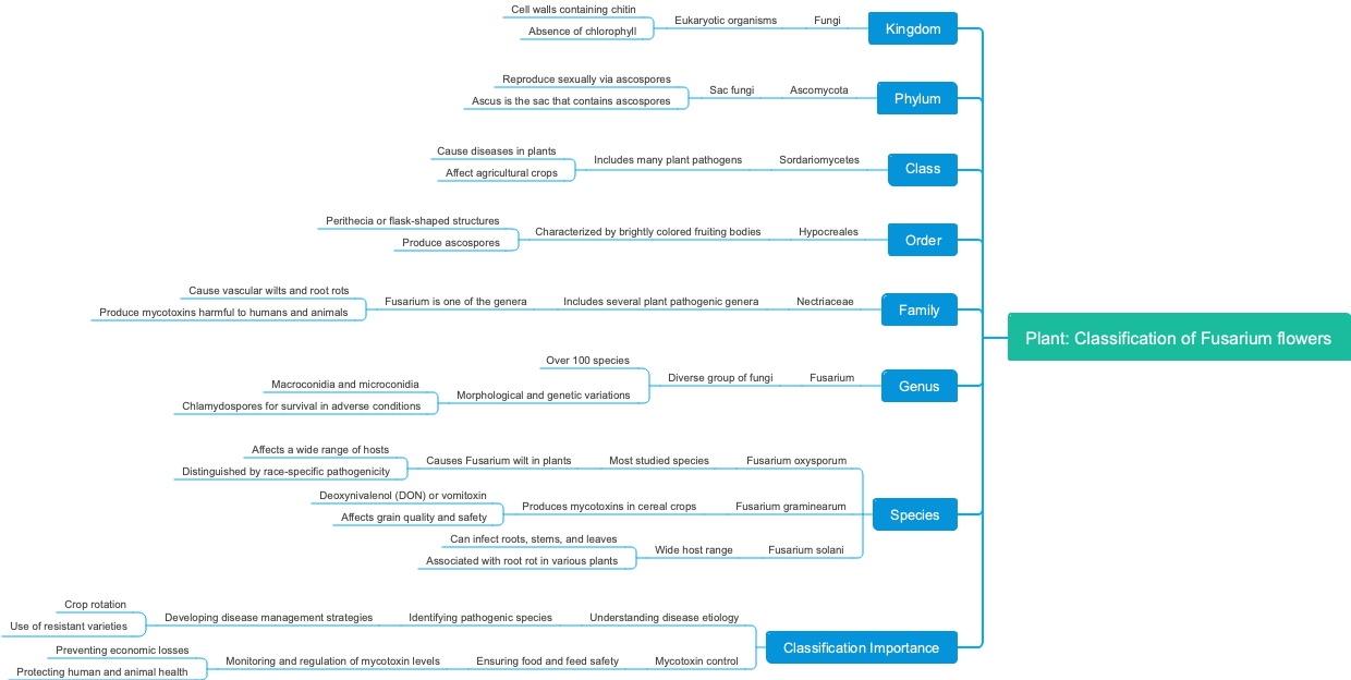 Plant: Classification of Fusarium flowers