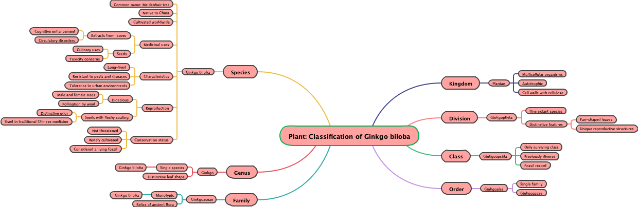 Plant: Classification of Ginkgo biloba