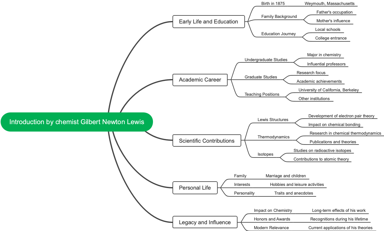 Introduction by chemist Gilbert Newton Lewis