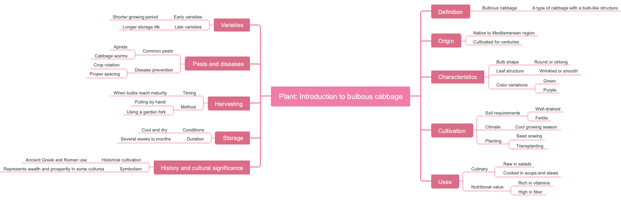 Plant: Introduction to bulbous cabbage