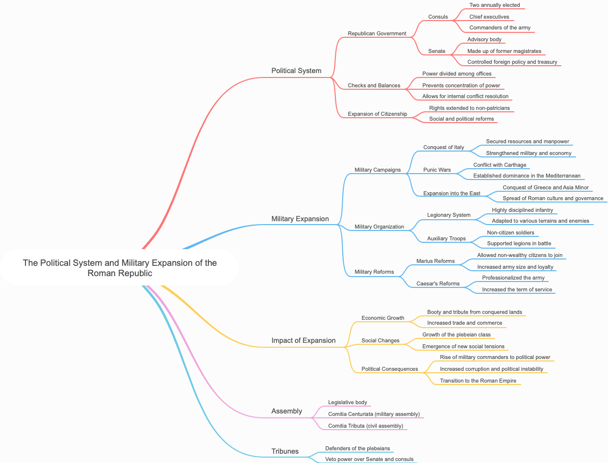 The Political System and Military Expansion of the Roman Republic