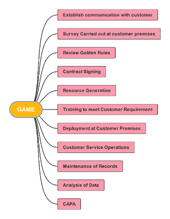 Customer Service Process Mind Map