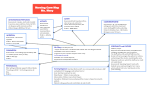 Nursing Care Map for Ms. Mary: A Comprehensive Care Plan