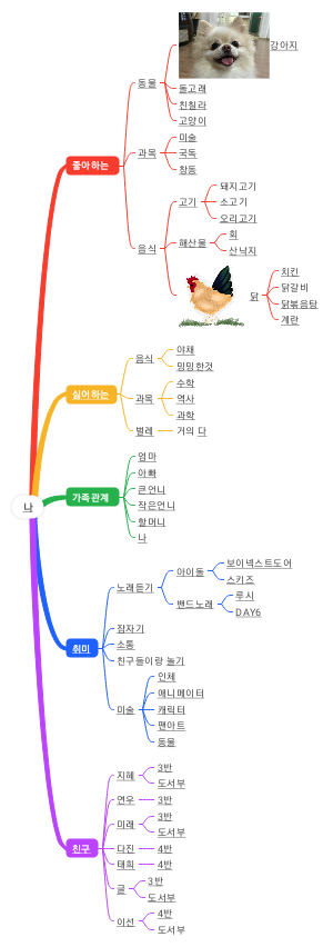 나의 취향 및 관심사