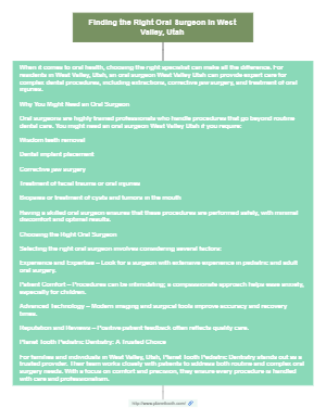 Finding the Right Oral Surgeon in West Valley, Utah