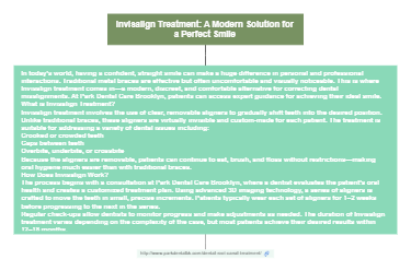 Invisalign Treatment: A Modern Solution for a Perfect Smile