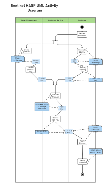Sentinel HASP UML Activity Diagram Example