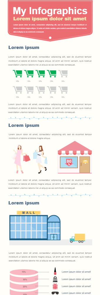 Shopping Business Infographic