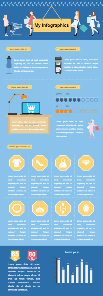 Shopping Business Infographic Example