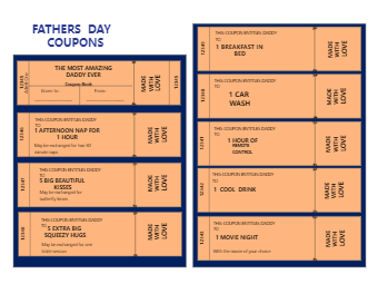 Father Day Coupon Template