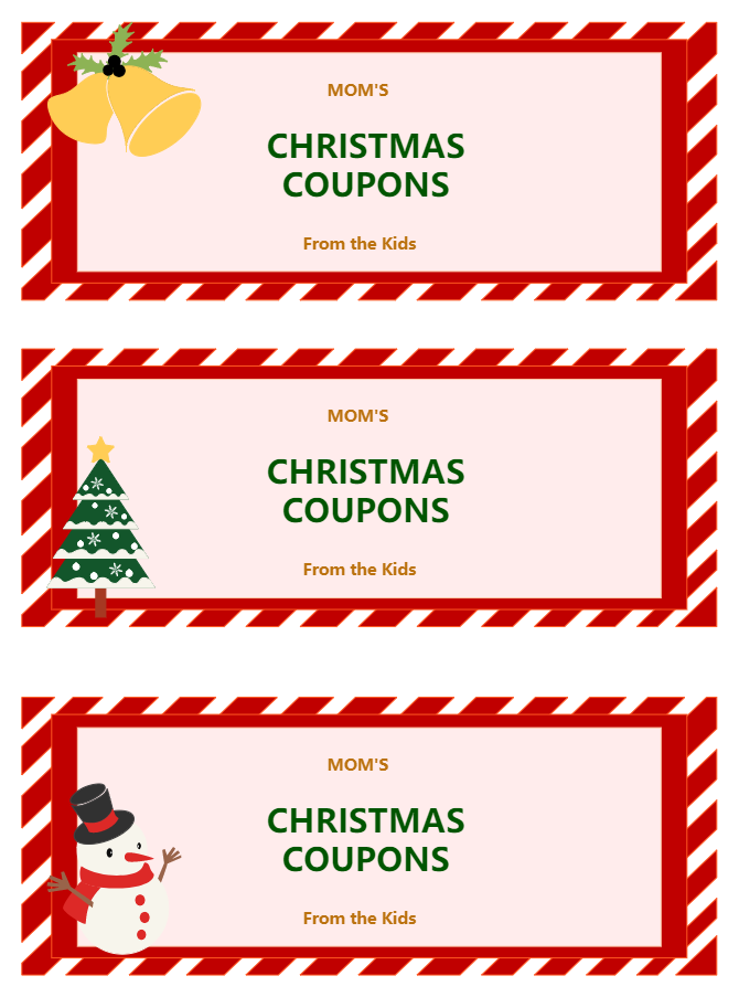 Christmas Coupon Example EdrawMax Templates