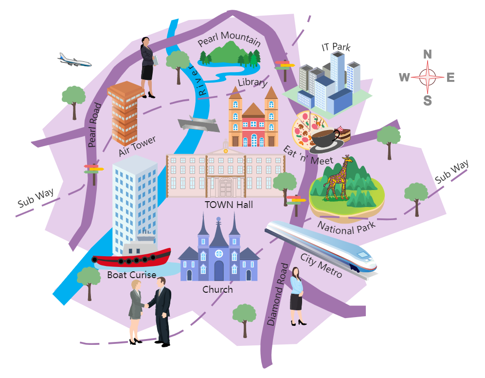 City Map Illustration
