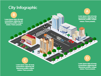 Isometric City Infographic