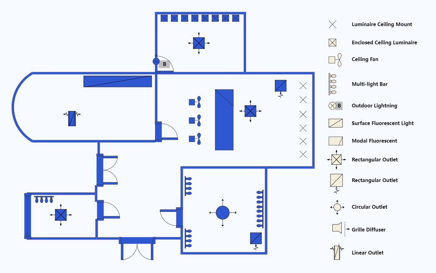 Reflected Ceiling Plan Example