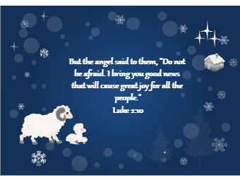 Christmas Card with Bible Verse