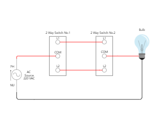 Two Way Switching Wiring | EdrawMax Templates