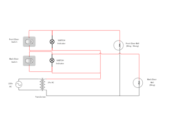 Door Bell Circuit Diagram | EdrawMax Templates