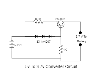 5V To 3.7V Converter Circuit Diagram