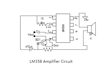 LM358 Amplifier Circuit Diagram