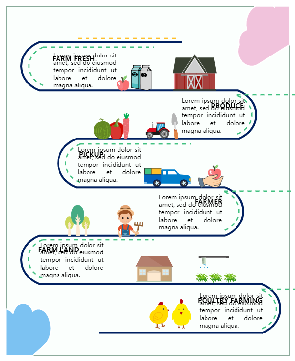 Farming and Agriculture Infographic Template