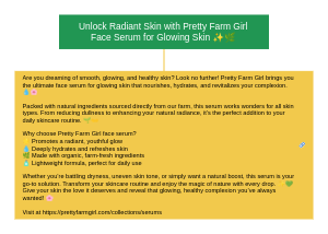 Unlock Radiant Skin with Pretty Farm Girl Face Serum for Glowing Skin