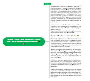 Organic Cotton Pads: Redefining Comfort and Care in Modern Period Protection