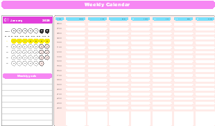 Weekly Calendar 2026