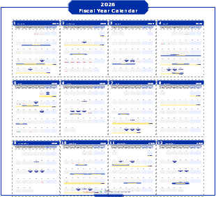 2026 Fiscal Year Calendar