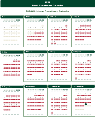 2026 Event Countdown Calendar