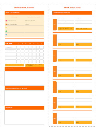 Weekly Work Planner 2026