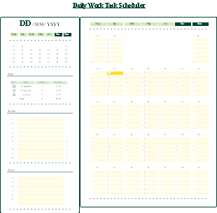 Daily Work Task Scheduler