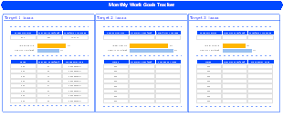 Monthly Work Goals Tracker