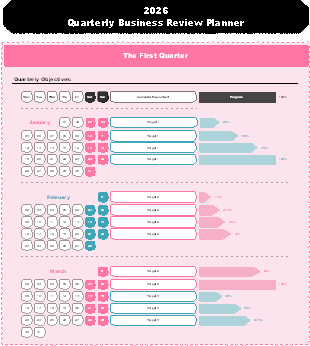 2026 Quarterly Business Review Planner