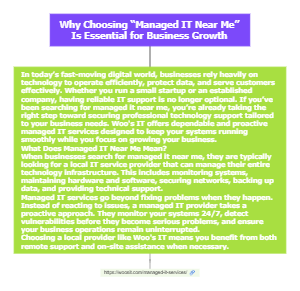 Why Choosing "Managed IT Near Me" Is Essential for Business Growth