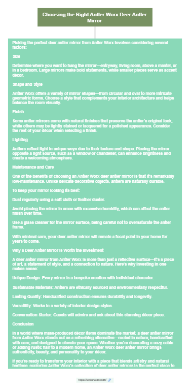 Choosing the Right Antler Worx Deer Antler Mirror – A Complete Buying Guide