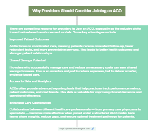 Why Providers Should Consider Joining an ACO