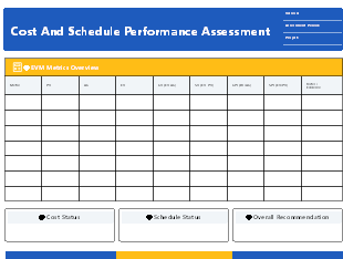 Project Cost and Schedule Performance Evaluation